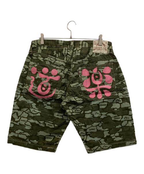 EVISU（エヴィス）EVISU (エヴィス) 迷彩ショートパンツ オリーブ サイズ:36の古着・服飾アイテム