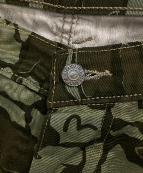 EVISU（エヴィス）EVISU (エヴィス) 迷彩ショートパンツ オリーブ サイズ:36の古着・服飾アイテム