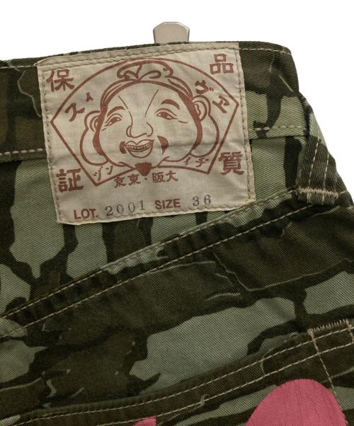 EVISU（エヴィス）EVISU (エヴィス) 迷彩ショートパンツ オリーブ サイズ:36の古着・服飾アイテム