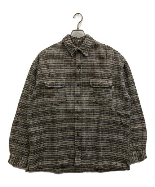 No Fear（ノーフィア）No Fear (ノーフィア) 長袖シャツ グレー サイズ:Mの古着・服飾アイテム