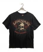 HARLEY-DAVIDSONハーレーダビッドソン）の古着「プリントTシャツ」｜ブラック