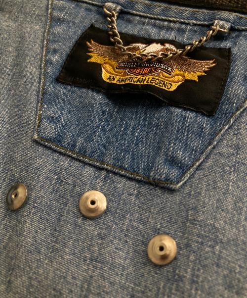 HARLEY-DAVIDSON（ハーレーダビッドソン）HARLEY-DAVIDSON (ハーレーダビッドソン) 半袖デニムシャツ インディゴ サイズ:-の古着・服飾アイテム
