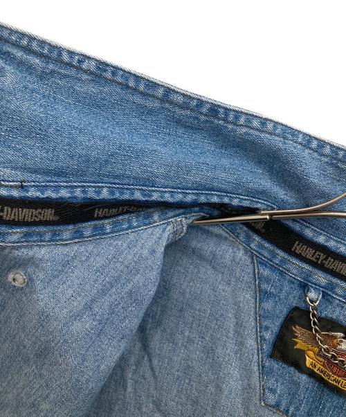 HARLEY-DAVIDSON（ハーレーダビッドソン）HARLEY-DAVIDSON (ハーレーダビッドソン) 半袖デニムシャツ インディゴ サイズ:-の古着・服飾アイテム