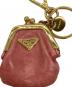 PRADA (プラダ) がま口チャーム ピンク：11000円
