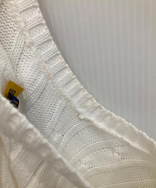 POLO RALPH LAUREN（ポロ・ラルフローレン）POLO RALPH LAUREN (ポロ・ラルフローレン) 半袖ケーブルニット ホワイト サイズ:Mの古着・服飾アイテム