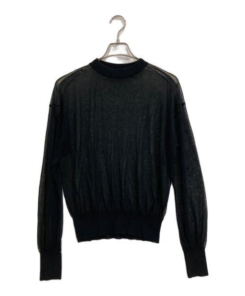 LE PHIL（ル フィル）LE PHIL (ル フィル) ロングスリーブシアーニット ブラック サイズ:FREEの古着・服飾アイテム