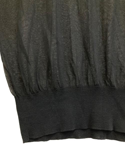 LE PHIL（ル フィル）LE PHIL (ル フィル) ロングスリーブシアーニット ブラック サイズ:FREEの古着・服飾アイテム