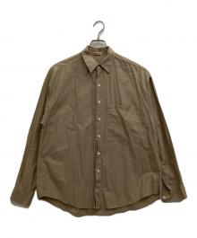 AURALEE（オーラリー）の古着「WASHED FINX TWILL BIG SHIRTS」｜ベージュ
