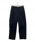 SUMARIシュマリ）の古着「Wool Gabardine 2Tuck Slacks」｜ブラック