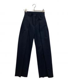 MM6 Maison Margiela（エムエムシックスメゾンマルジェラ）の古着「TAILORED PANTS」｜ネイビー