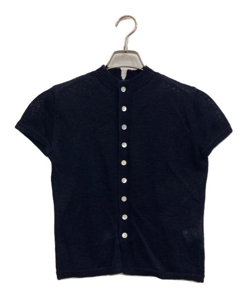 NKNIT（ンニット）NKNIT (ンニット) mock neck KNIT cardigan ネイビー サイズ:1の古着・服飾アイテム