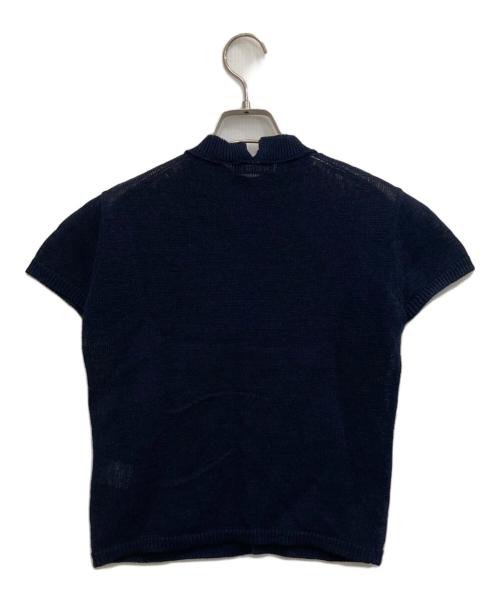 NKNIT（ンニット）NKNIT (ンニット) mock neck KNIT cardigan ネイビー サイズ:1の古着・服飾アイテム