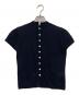 NKNIT（ンニット）の古着「mock neck KNIT cardigan」｜ネイビー