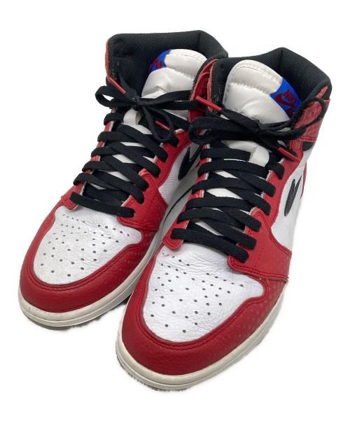NIKE（ナイキ）NIKE (ナイキ) AIR JORDAN 1 RETRO HIGH OG SPIDERMAN ホワイト×レッド サイズ:28.5の古着・服飾アイテム
