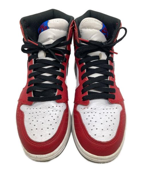 NIKE（ナイキ）NIKE (ナイキ) AIR JORDAN 1 RETRO HIGH OG SPIDERMAN ホワイト×レッド サイズ:28.5の古着・服飾アイテム