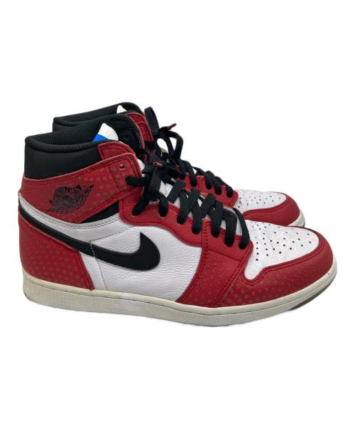 NIKE（ナイキ）NIKE (ナイキ) AIR JORDAN 1 RETRO HIGH OG SPIDERMAN ホワイト×レッド サイズ:28.5の古着・服飾アイテム