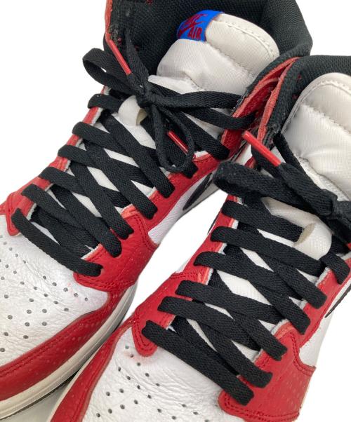 NIKE（ナイキ）NIKE (ナイキ) AIR JORDAN 1 RETRO HIGH OG SPIDERMAN ホワイト×レッド サイズ:28.5の古着・服飾アイテム