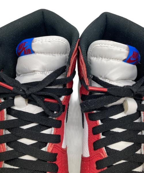 NIKE（ナイキ）NIKE (ナイキ) AIR JORDAN 1 RETRO HIGH OG SPIDERMAN ホワイト×レッド サイズ:28.5の古着・服飾アイテム