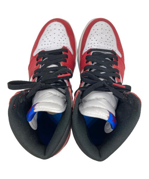 NIKE（ナイキ）NIKE (ナイキ) AIR JORDAN 1 RETRO HIGH OG SPIDERMAN ホワイト×レッド サイズ:28.5の古着・服飾アイテム