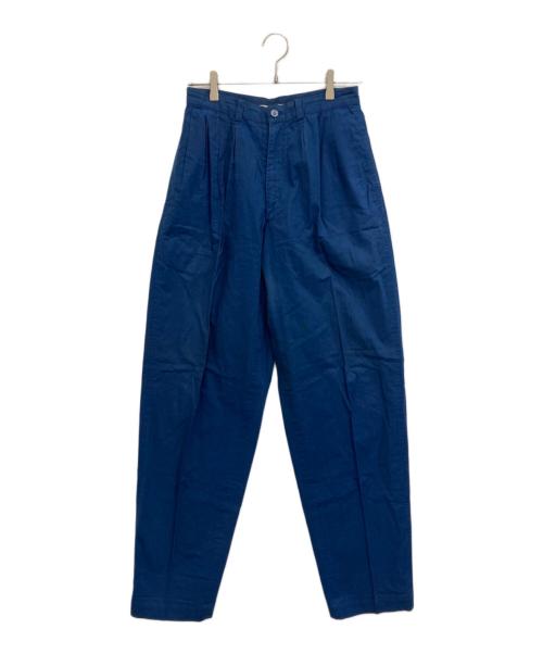 ISSEY MIYAKE（イッセイミヤケ）ISSEY MIYAKE (イッセイミヤケ) タックパンツ ネイビー サイズ:Mの古着・服飾アイテム