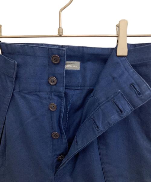 ISSEY MIYAKE（イッセイミヤケ）ISSEY MIYAKE (イッセイミヤケ) タックパンツ ネイビー サイズ:Mの古着・服飾アイテム