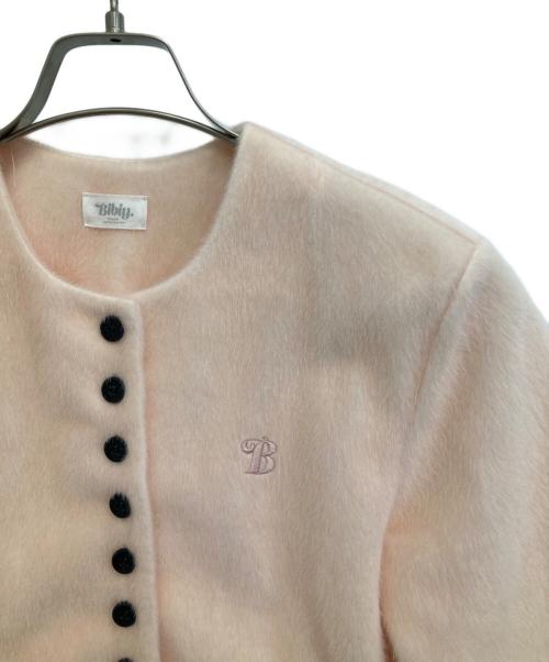 Bibiy.（ビビィ）Bibiy. (ビビィ) ペプラムカーディガン ピンク サイズ:FREEの古着・服飾アイテム