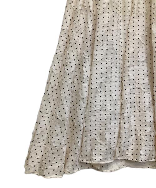 Snidel（スナイデル）Snidel (スナイデル) フリルカラーワンピース ベージュ サイズ:1の古着・服飾アイテム