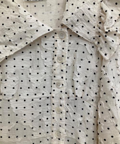 Snidel（スナイデル）Snidel (スナイデル) フリルカラーワンピース ベージュ サイズ:1の古着・服飾アイテム