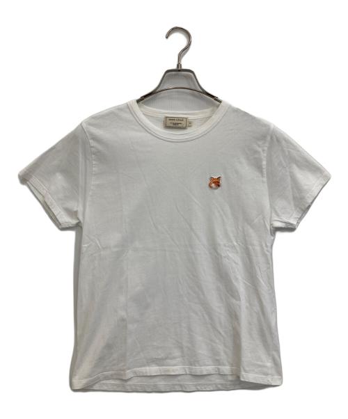 maison kitsune（メゾンキツネ）maison kitsune (メゾンキツネ) キツネロゴTシャツ ホワイト サイズ:Ｓの古着・服飾アイテム