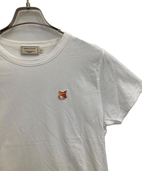maison kitsune（メゾンキツネ）maison kitsune (メゾンキツネ) キツネロゴTシャツ ホワイト サイズ:Ｓの古着・服飾アイテム