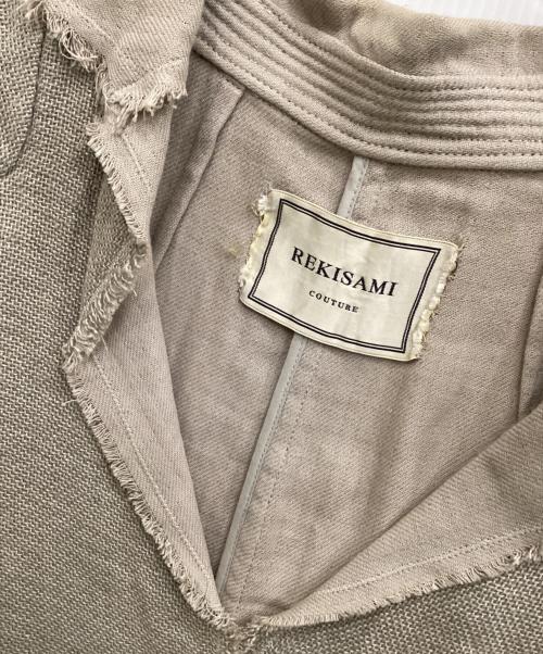 REKISAMI（レキサミ）REKISAMI (レキサミ) リネンブレンドコート ベージュ サイズ:36の古着・服飾アイテム