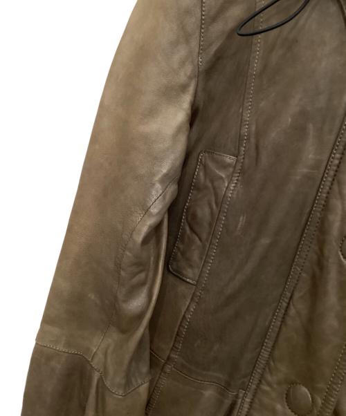 BROGDEN（ブログデン）BROGDEN (ブログデン) レザーコート ブラウン サイズ:Sの古着・服飾アイテム