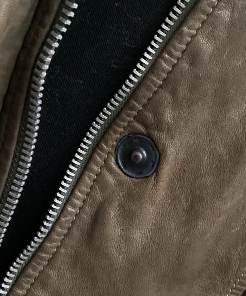 BROGDEN（ブログデン）BROGDEN (ブログデン) レザーコート ブラウン サイズ:Sの古着・服飾アイテム
