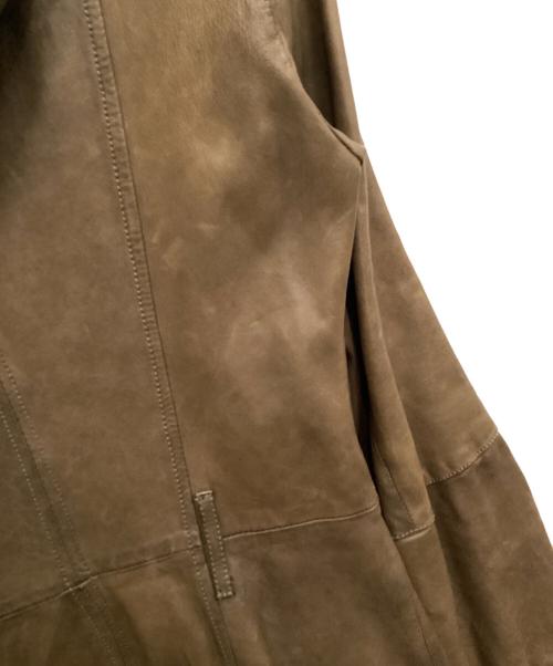 BROGDEN（ブログデン）BROGDEN (ブログデン) レザーコート ブラウン サイズ:Sの古着・服飾アイテム