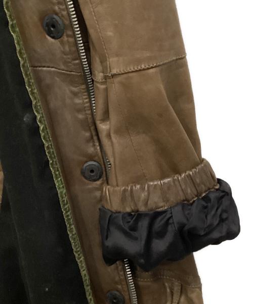 BROGDEN（ブログデン）BROGDEN (ブログデン) レザーコート ブラウン サイズ:Sの古着・服飾アイテム