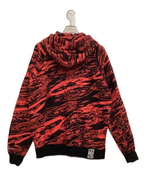 BACK CHANNEL（バックチャンネル）BACK CHANNEL (バックチャンネル) ジップパーカー レッド×ブラック サイズ:Ｌの古着・服飾アイテム