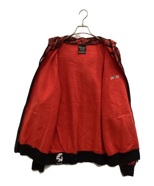 BACK CHANNEL（バックチャンネル）BACK CHANNEL (バックチャンネル) ジップパーカー レッド×ブラック サイズ:Ｌの古着・服飾アイテム