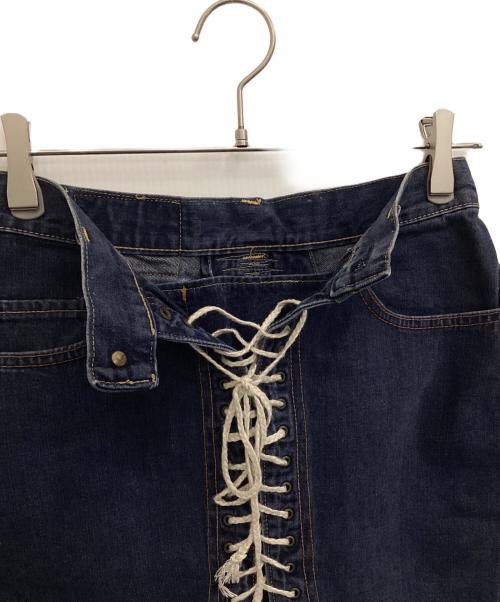 Hysteric Glamour（ヒステリックグラマー）Hysteric Glamour (ヒステリックグラマー) KINKY JEANS/レースアップミニスカート インディゴ サイズ:FREEの古着・服飾アイテム