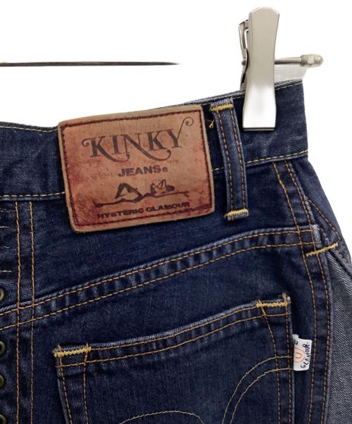 Hysteric Glamour（ヒステリックグラマー）Hysteric Glamour (ヒステリックグラマー) KINKY JEANS/レースアップミニスカート インディゴ サイズ:FREEの古着・服飾アイテム