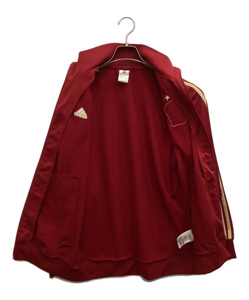 adidas（アディダス）adidas (アディダス) トラックジャケット レッド サイズ:Ｌの古着・服飾アイテム