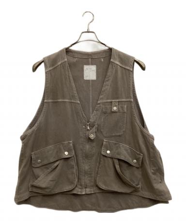 中古・古着通販】ANCELLM (アンセルム) C/R DUCK UTILITY VEST