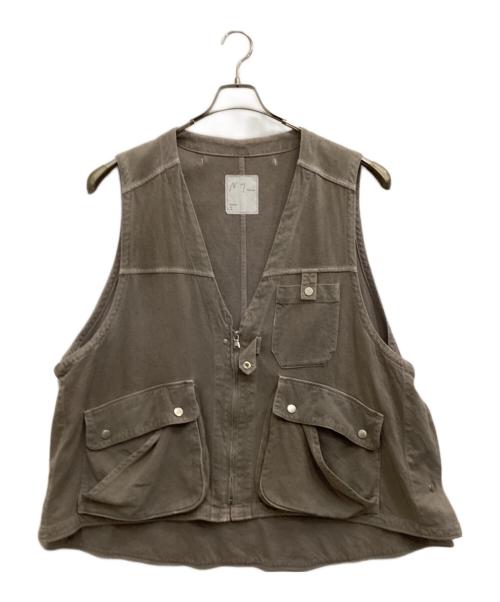 ANCELLM（アンセルム）ANCELLM (アンセルム) C/R DUCK UTILITY VEST ベージュ サイズ:2の古着・服飾アイテム