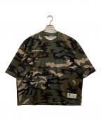 SWEATS COLLECTIVEスウェットコレクティブ）の古着「カモフラ柄メッシュTシャツ」｜カーキ