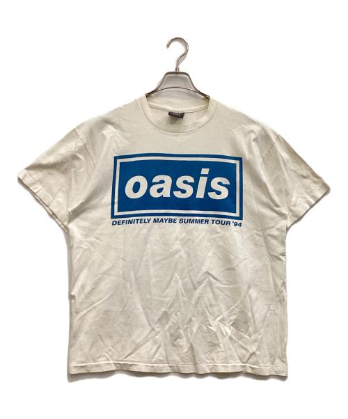 giant（ジャイアント）GIANT (ジャイアント) Oasis Definitely Maybe Summer tour Tシャツ ホワイト サイズ:XLの古着・服飾アイテム