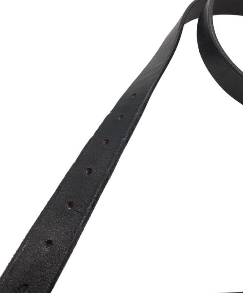 CALEE（キャリー）CALEE (キャリー) STUDS LEATHER NARROW BELT ブラックの古着・服飾アイテム