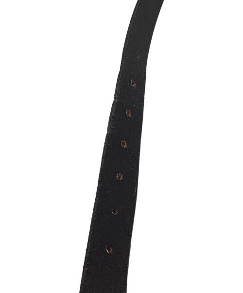 CALEE（キャリー）CALEE (キャリー) STUDS LEATHER NARROW BELT ブラックの古着・服飾アイテム