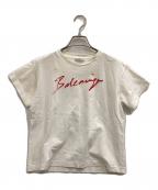 BALENCIAGAバレンシアガ）の古着「シグネチャーロゴ Tシャツ」｜ホワイト