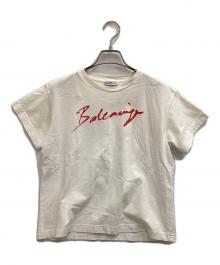 BALENCIAGA（バレンシアガ）の古着「シグネチャーロゴ Tシャツ」｜ホワイト