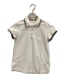 MONCLER（モンクレール）の古着「MAGLIA POLO MANICA CORTA」｜ホワイト