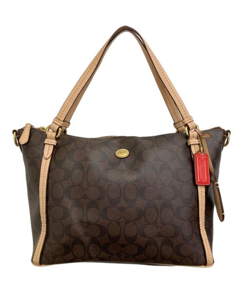 COACH（コーチ）COACH (コーチ) 2WAYバッグ ブラウンの古着・服飾アイテム